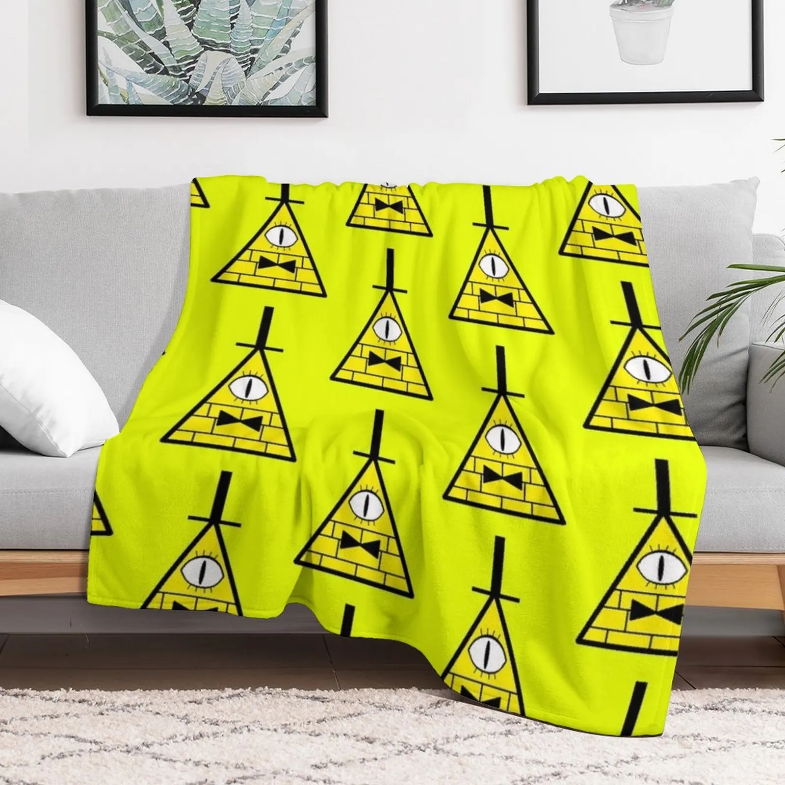 Bill Cipher staring Throw Blanket cosplay anime Thermals For Travel Blankets