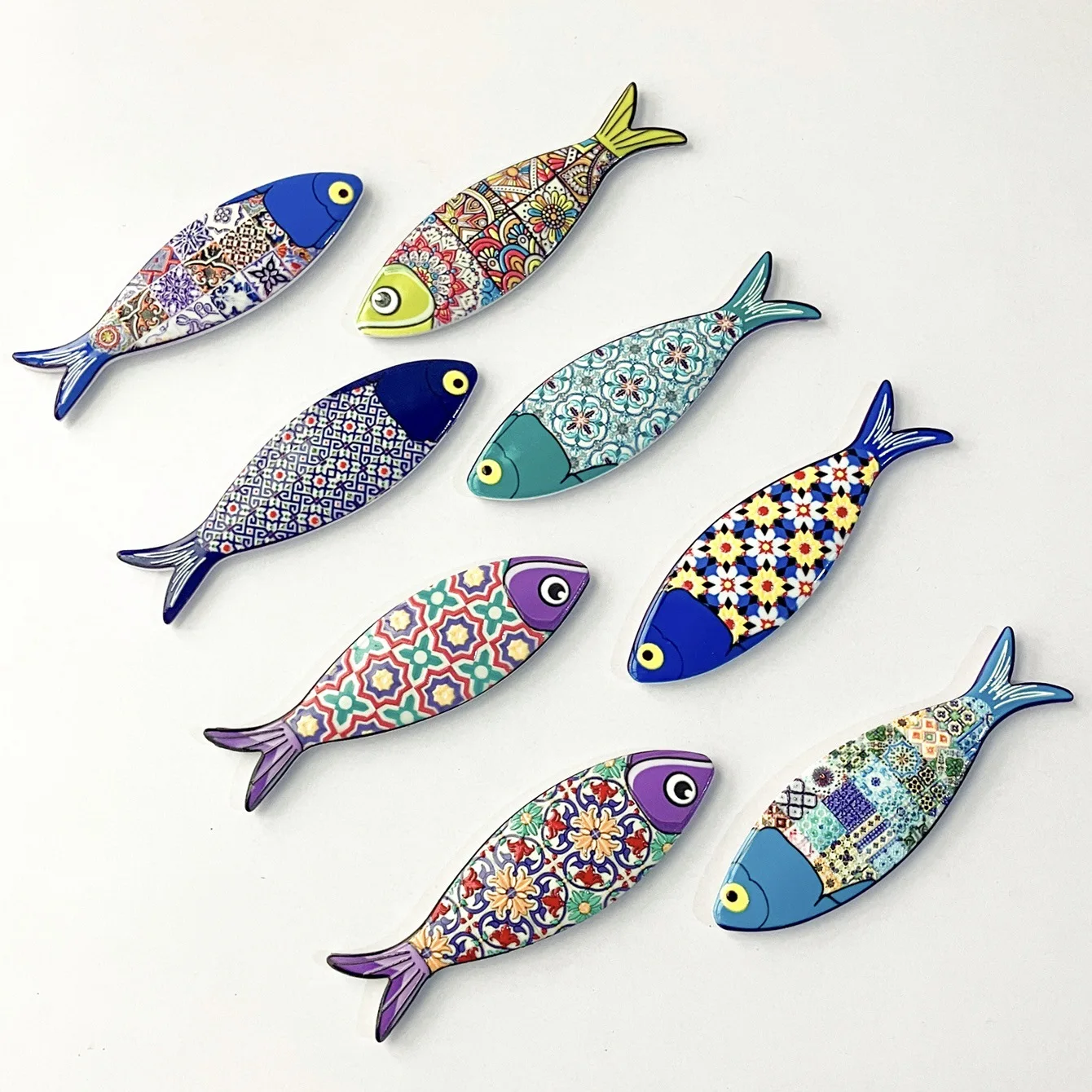 1PC Fridge Magnets Bohemia Style Fish Refrigerator Magnetic Sticker Gifts Photo Message Holder Kitchen Fridge Sticker Home Decor