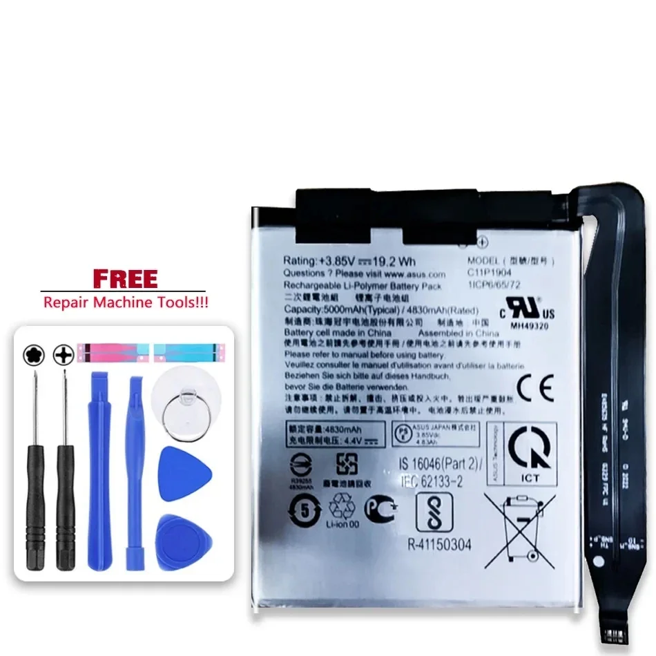 Battery ZS673KS I005DA I005DB C11P1904,for ASUS ZenFone 7 Pro Phone 5 5S Pro ZS671KS 7 ZS670KS 8 Mini 5G