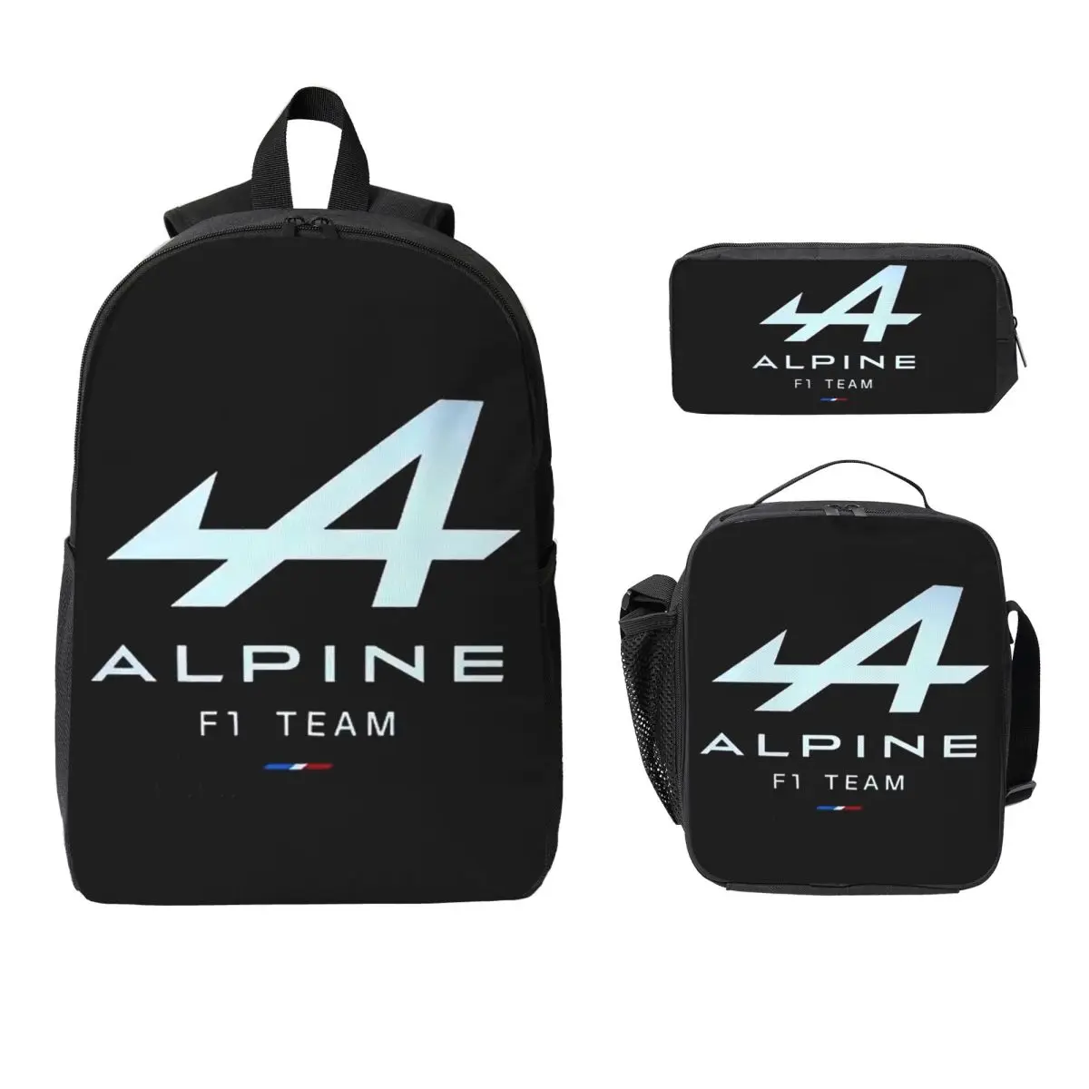

Alpine Team Backpack Student Boys Girls BookBag School Bag Computer Shoulder Bags 3ps Insulated Lunch Bag Pencil Case