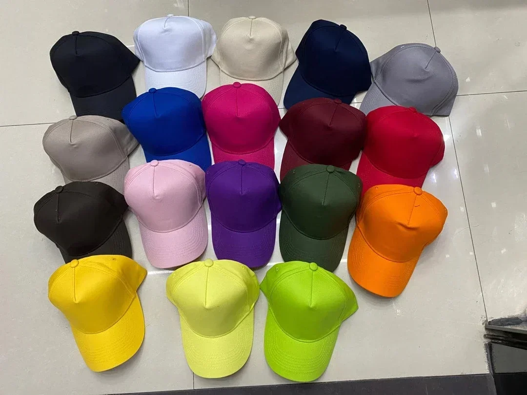 Custom LOGO baseball Hat Adult 5 Panel Cotton Dad Cap Women Men Summer Sports Cap Advertising Team  Hat Golf Cap Wholesale