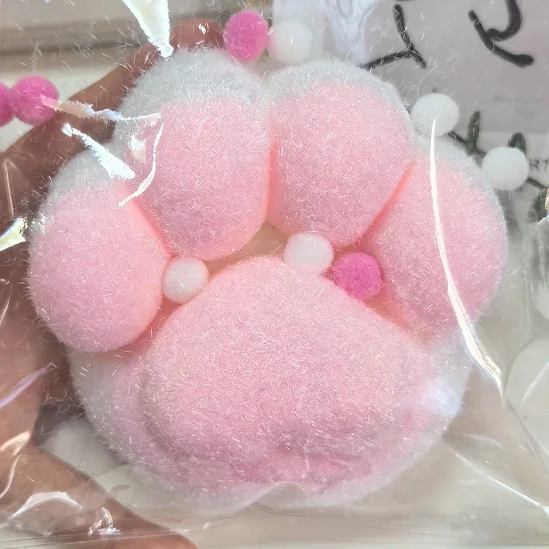 11cm Squeeze Bear Paw Toys Cute Soft Abreact Relief Relax Toys Sticky Decompressing Pinching Cat Paw Stress Relief Squishy Toys