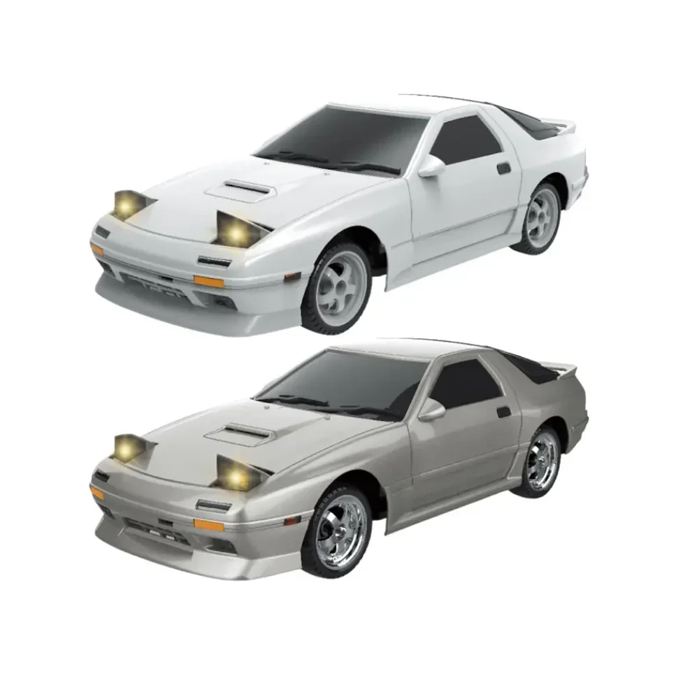 LDRC 1802 1:18 RX7-FC 2.4G Drift Remote Control Car with Gyroscope Metal Drive Shaft Suitable for Adults/Teenagers/Drift Toys