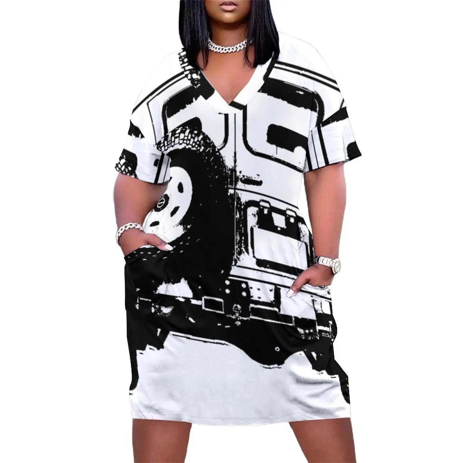 

FJ40 Old School Land Cruiser Loose Pocket Dress women formal occasion dresses Women's summer dresses Women's summer dress