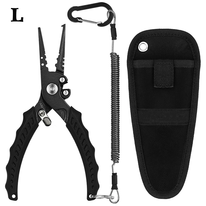 1/2Inch Stainless Steel Fishing Pliers Hook Remover With Safety Lock Design TPR Handle For Saltwater