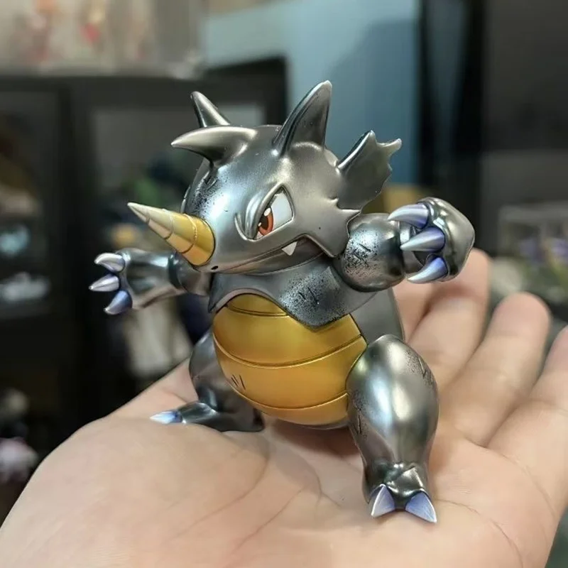 1/20 Anime Pokemon Rhydon Miracle Island Serie Pvc Action Figure Model Trendy Speelgoed Desktop Decor Collectie Standbeeld Model Geschenken