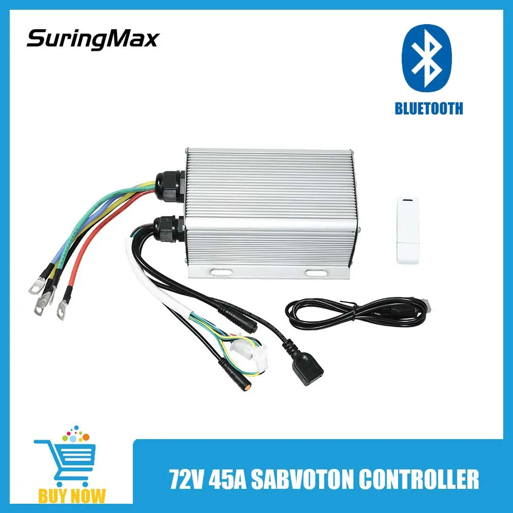 

Программируемый контроллер Sabvoton, 48–72 В, 45 А, 2 # Протокол, Bluetooth Sinewave smart, электронный велосипед 2–3 кВт, электрический велосипед, мотоцикл