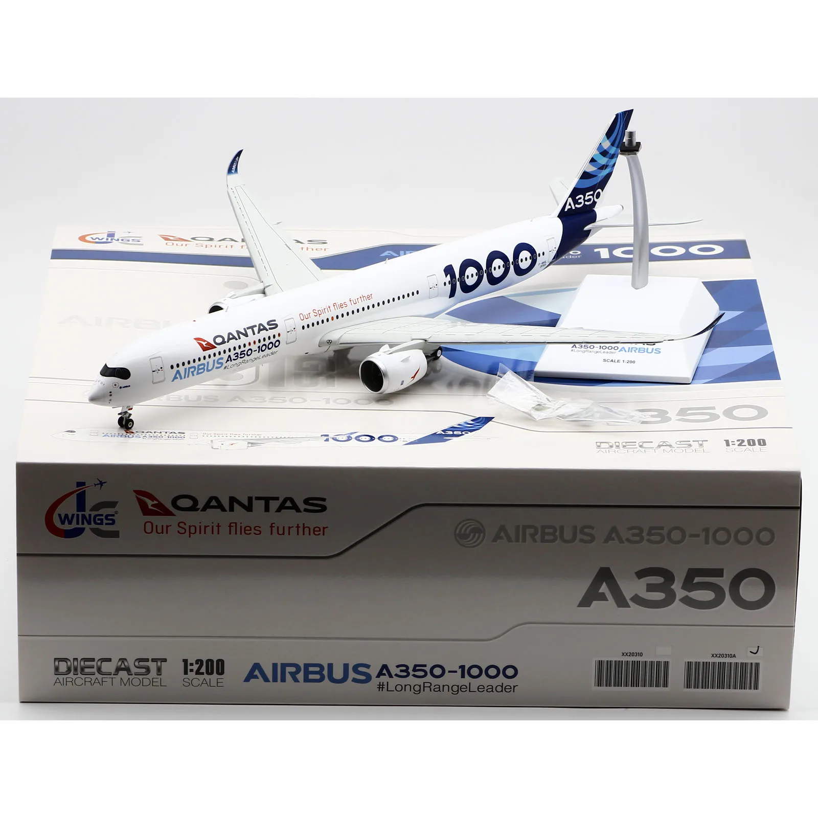 

XX20310A Alloy Collectible Plane Gift JC Wings 1:200 Airbus Industrie A350-1000 Diecast Aircraft Jet Model F-WMIL Flaps Down