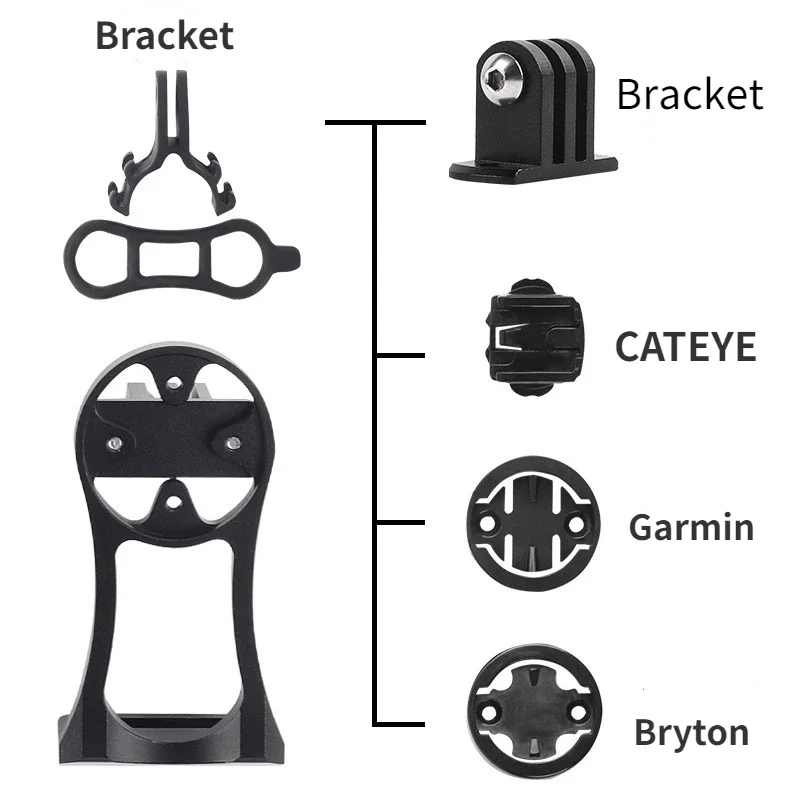 Road Mountian Bike Stem Handlebar Adjustable Mount Bicycle extension bracket computer holder Garmin Bryton IGPSPORT XOSS Magene