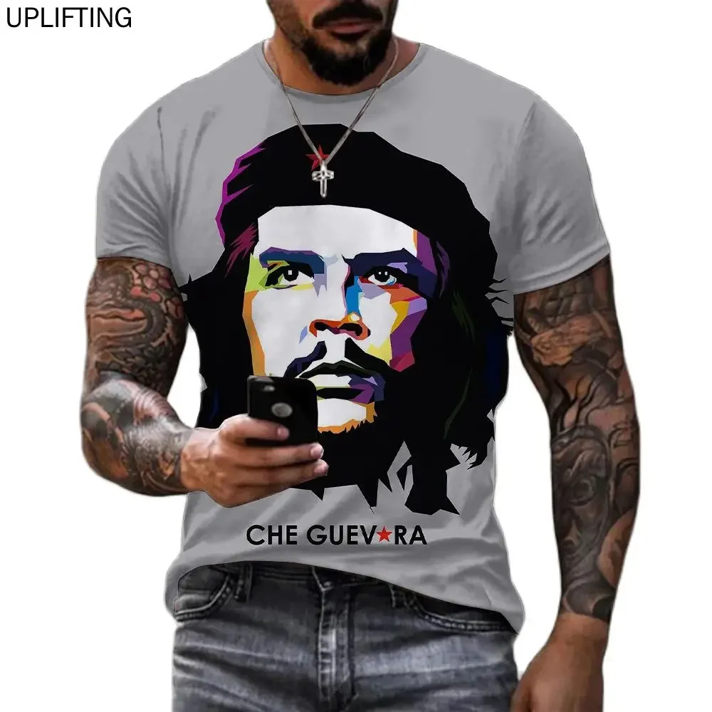 New Summer High Quality Che Guevara Print Oversized Tops T Shirt 3D Printing Casual T Shirts Harajuku Streetwear