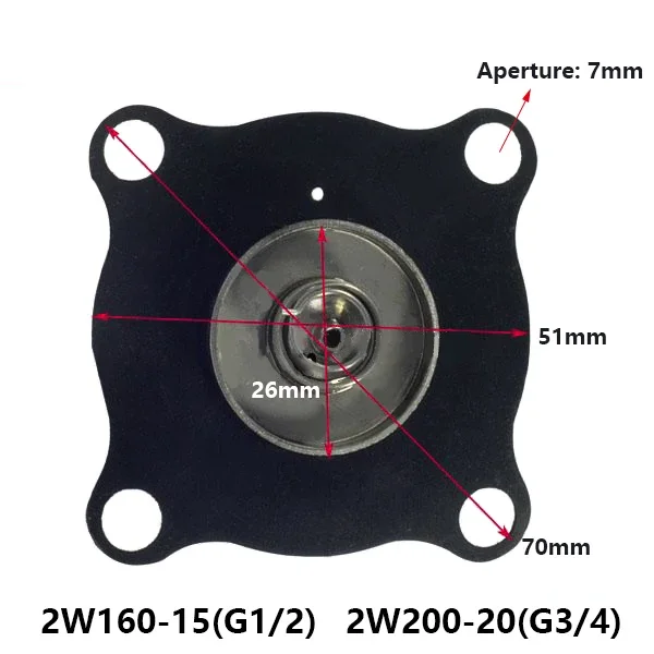 Solenoid valve diaphragm water valve diaphragm Valve fittings 2W160-15 2W200-20 2W250-25