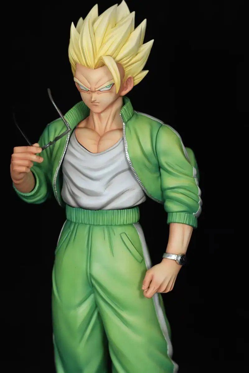 

New Dragon Ball Z Gohan Casual Suit Figure Super Saiyan Anime Gk Statue Collectible Model Toy