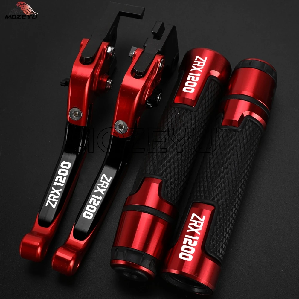 

FOR Kawasaki ZRX 1200 1999-2007 2006 2005 2004 2003 ZRX1200 Motorcycle Foldable Brake Clutch Levers Handle Handlebar Grips Ends