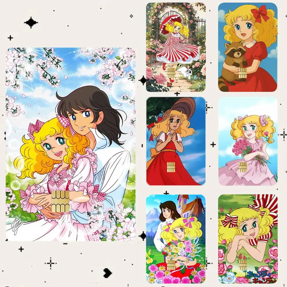 

Anime C-Candy Candy HD Waterproof Card Skins Protective Stickers for Credit Bank Game Cards