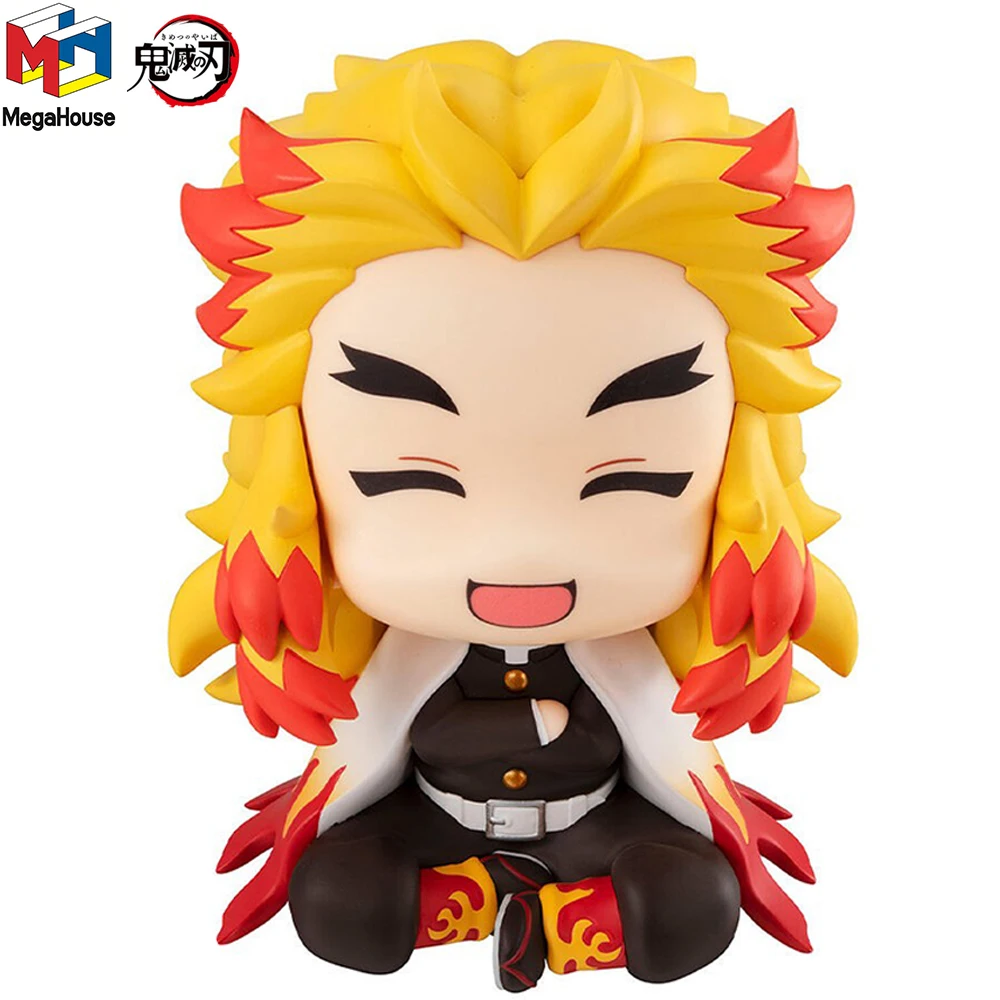 

Megahouse Look Up Demon Slayer Rengoku Kyoujurou Nikkori Ver. 11cm Action Doll Original Collectible Model Toys Anime Figure