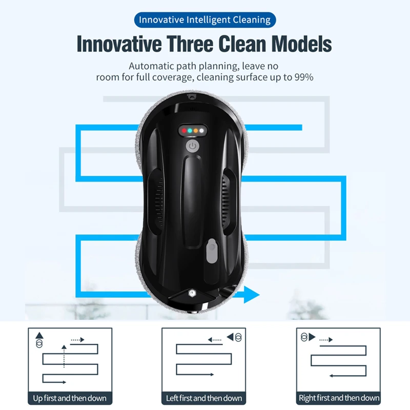 Purerobo W-R4S Ultra thin Robot vacuum cleaner window cleaning robot window cleaner electric glass remote control for home