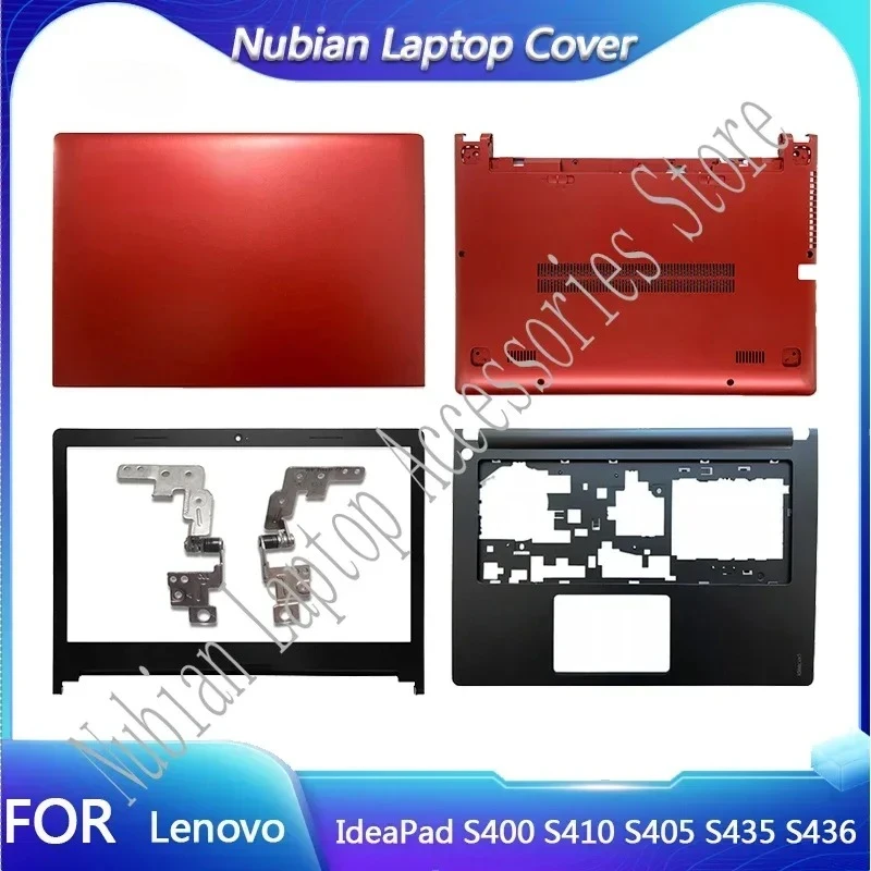 

New For Lenovo IdeaPad S400 S410 S405 S435 S436 Laptop LCD Back Cover/Front Bezel/Palmrest/Bottom Case Top Case Red Non Touch