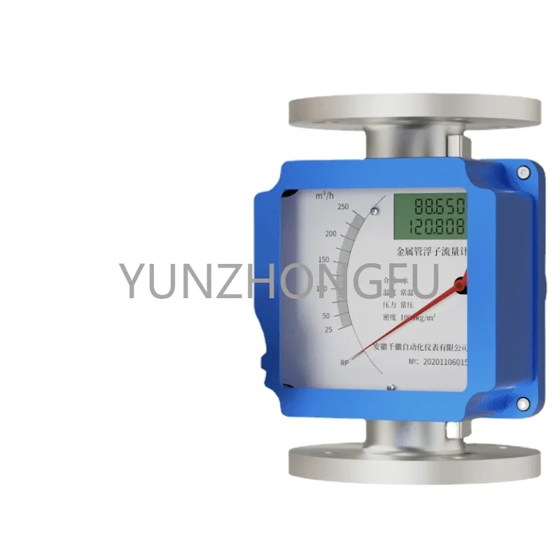 

Metal Tube Rotameter Liquid Tiny Gas Flow Digital Display Pointer Type Floater Volumetric Flowmeter