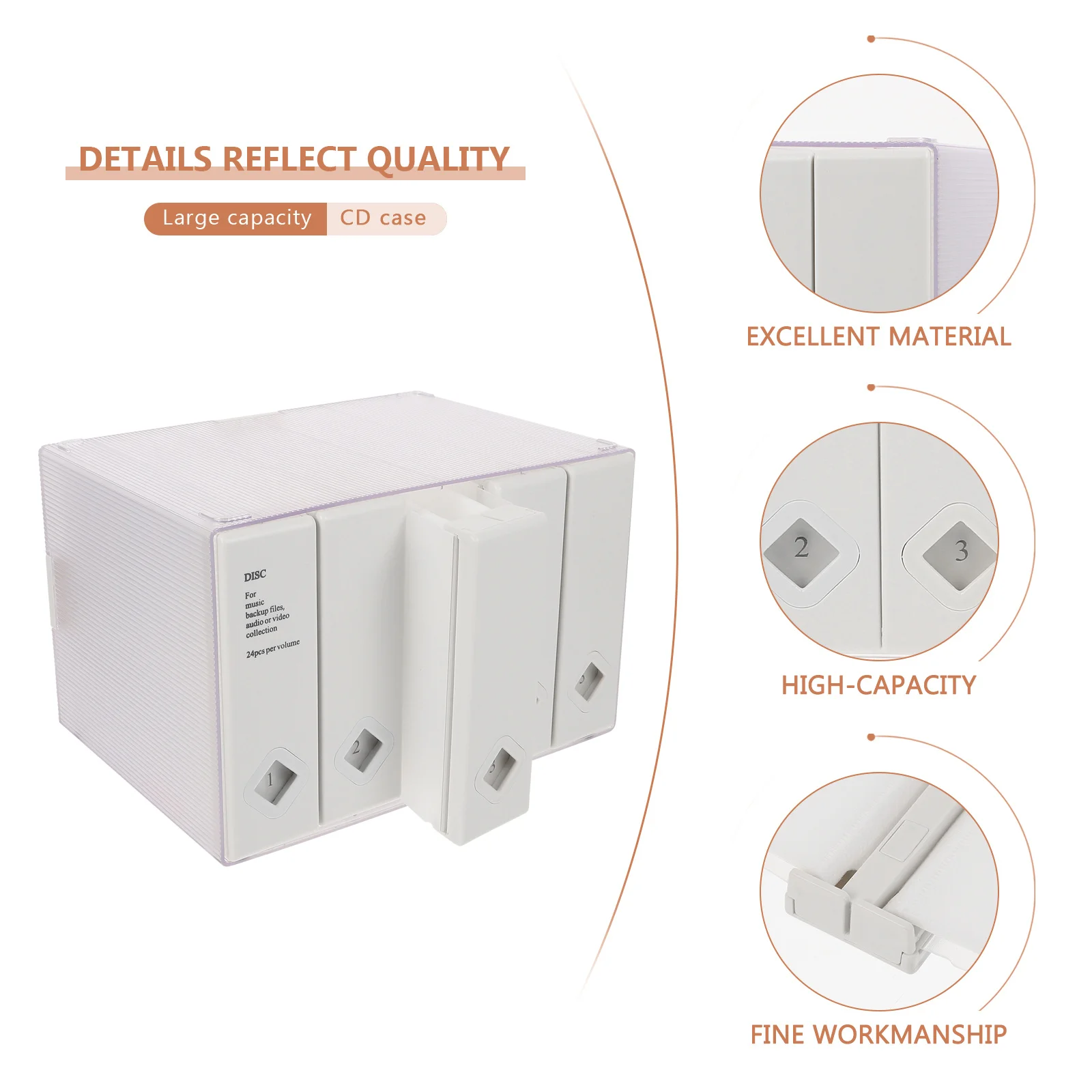 

Large Capacity Cds Storage Case Portable Disc Holder Storage Box Cd Protector Organizer Large Capacity Cds Bag