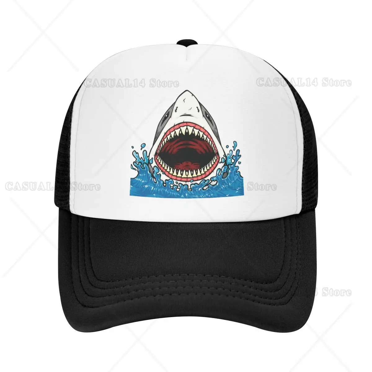 

Classic Animal Shark Baseball Cap Women Men Breathable Trucker Hat Sun Protection Snapback Hats Summer Caps