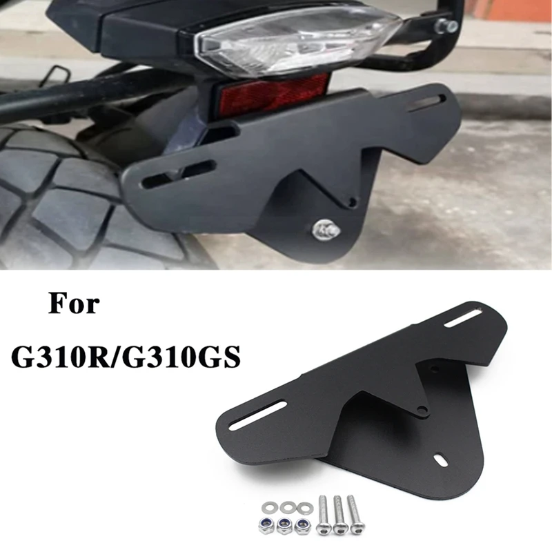 

Motorcycle License Plate Mounting Bracket Rear Tail Frame Aluminum Bracket Plate Fixed For BMW G310R G310GS Replacement Parts