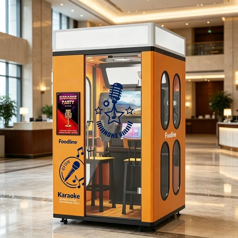 FL Customized 2 Person Karaoke Vending Machine Built-in Stereo Speaker Self-service KTV Booth For Arcade Business