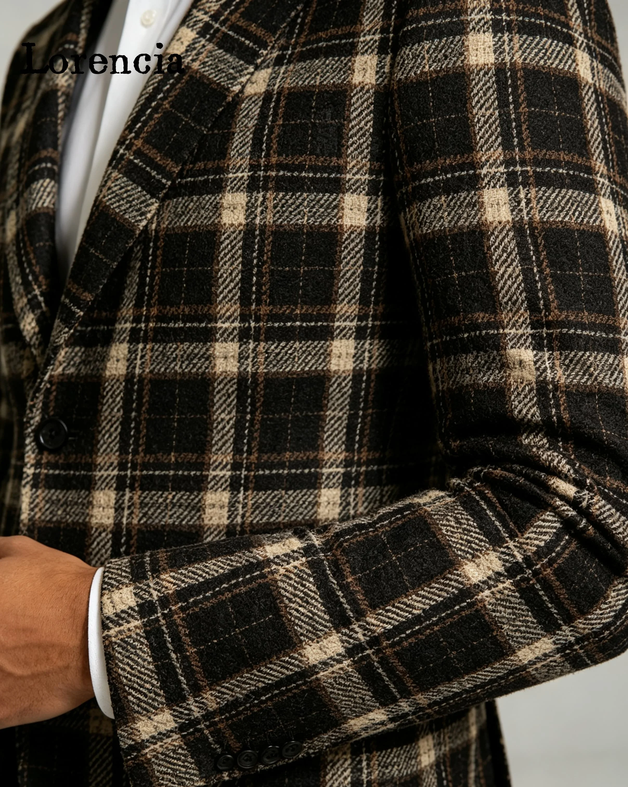 Męskie garnitury w kratę z kla – Mens Fashion Trajes recenzja i cena