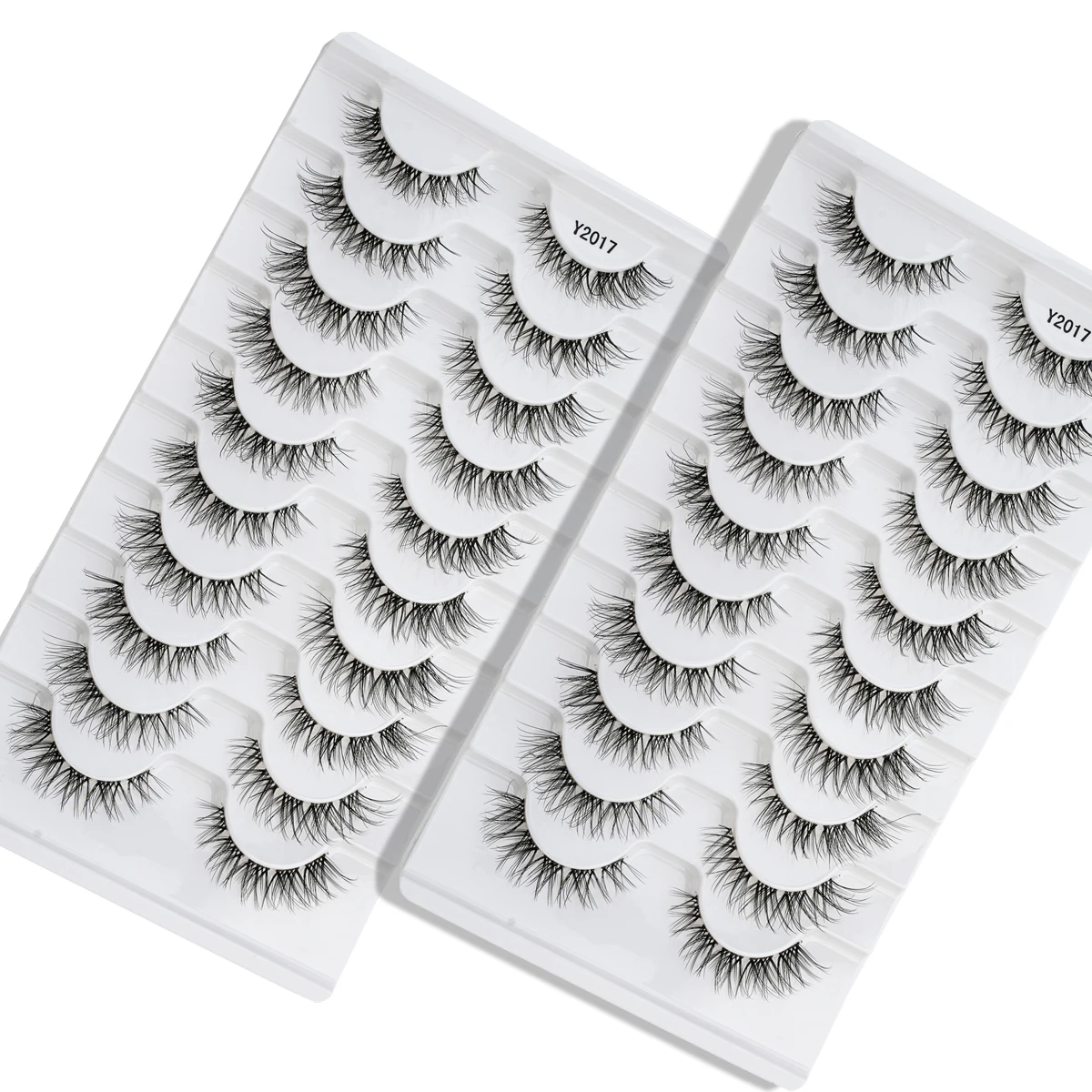 YSDO 3/5/10 أزواج الطبيعية فو ثلاثية الأبعاد رموش بالمنك قابلة لإعادة الاستخدام أدوات الرموش وهمية لينة Wispy القط رموش maquillaje الرموش الصناعية