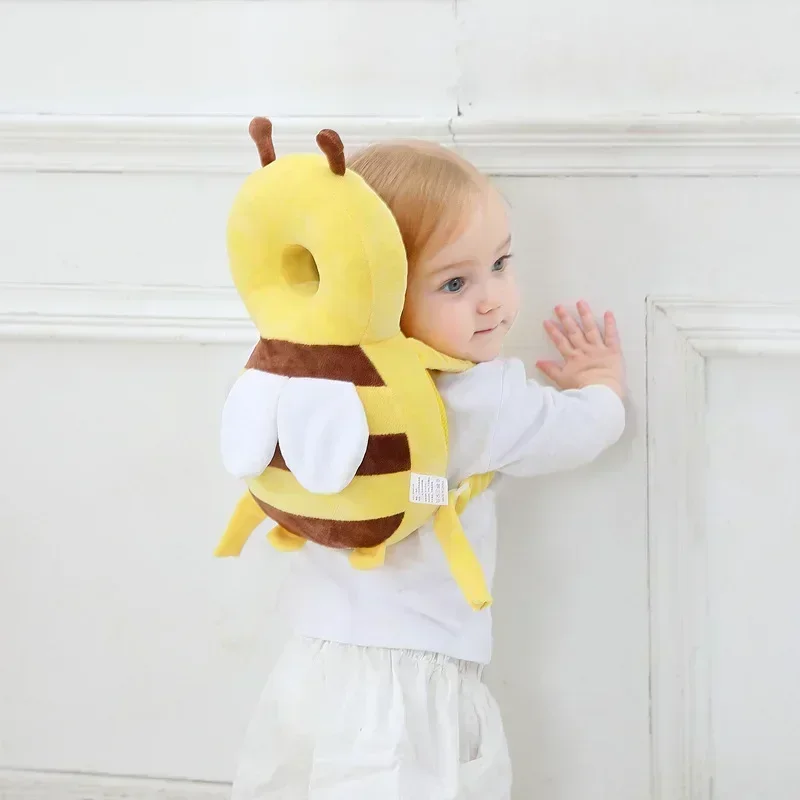 Head Back Protector Baby Protect Pillow Learn Walk Headgear Prevent Injured Safety Pad  Prevention Fall Cartoon Bee Kids Pillows