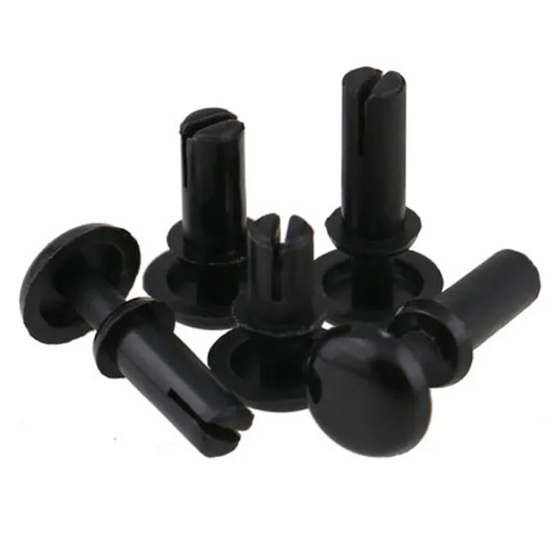 1Best 20pcs R4050 R4060 R4070 R4080 R4090 R4100 R4120 Black nylon rivets R-shaped / type PC board Plastic fan rivet