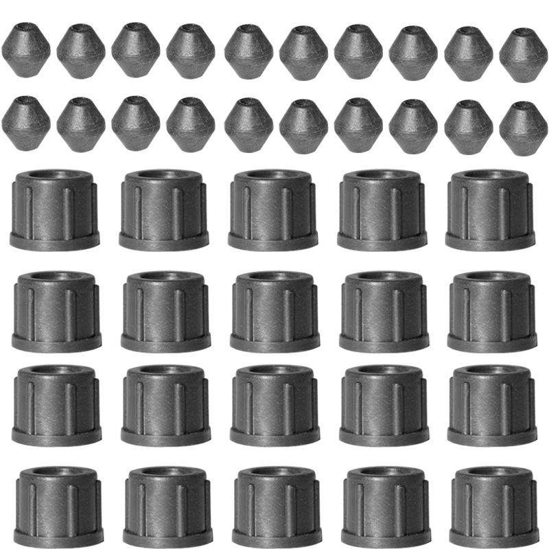 

20 шт., соединительная гайка для трубки сельскохозяйственного опрыскивателя, заглушка для водопроводной трубы, внутренняя 0,8-0,6 см