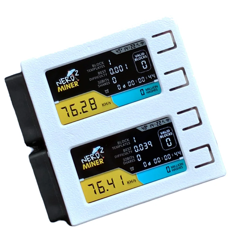 

Durable-для Nerdminer V2 DUO 156K/S двойной экран BTC Solo лотерейный майнер Bitcoin Nerd Miner, для Nerdminer V2 DUO 156K/S двойной экран