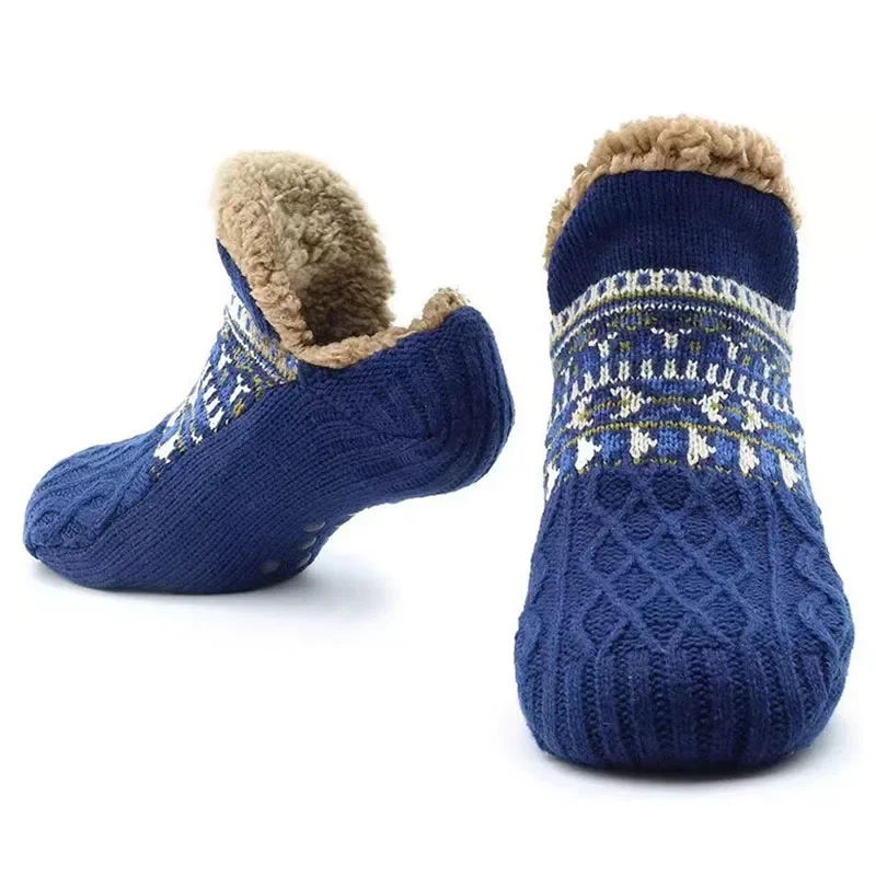 Fall and Winter Floor Socks Home Warm Women Men Snow Socks Sleep Carpet Slippers Sock Men Non-slip Yoga Socks