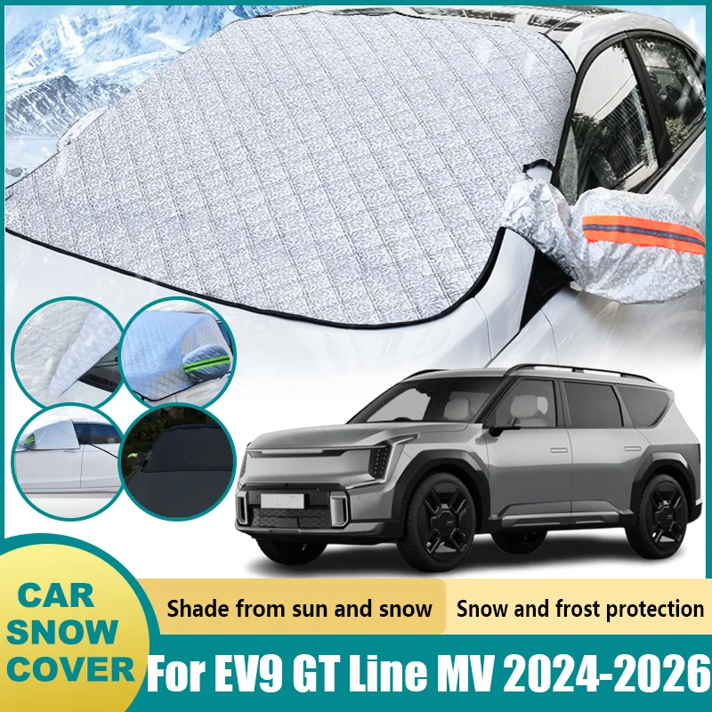 

Car Front Windshield Sun Shade For Kia EV9 GT Line MV 2024-2026 Exterior Snow Ice Protection Cover Outdoor Protection Accessorie