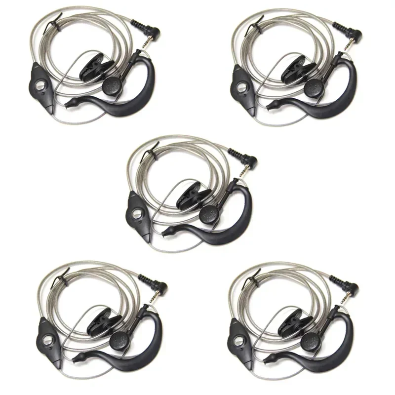 Lot 5PCS 1 Pin Aluminum Foil Earphone PTT Mic Headset for Motorola TLKR T6 T6200 T6200C T6220 T280 T5900 T5800 C9027 Cobra Radio