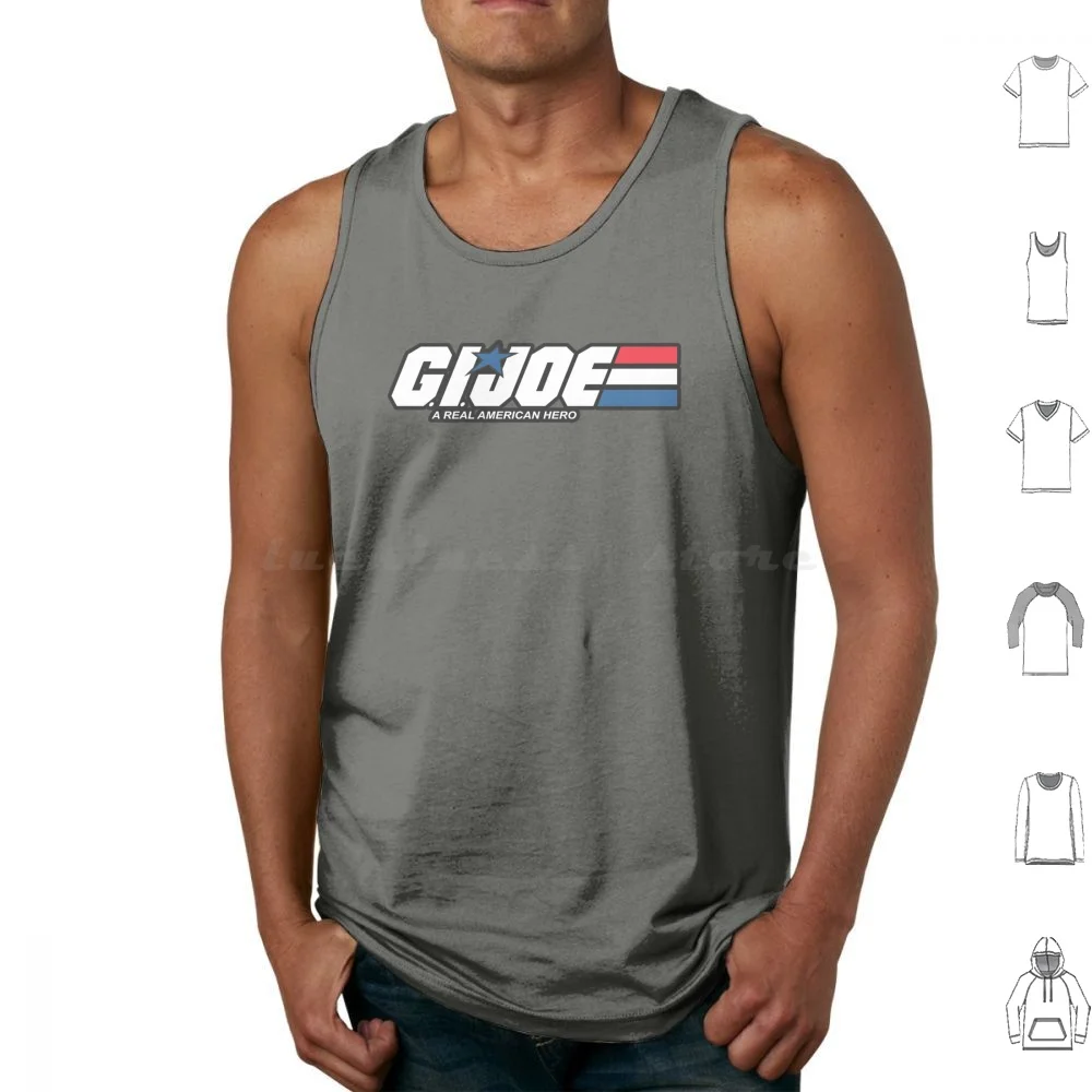 Gijoe Logo Tank Tops Print Cotton Gi Joe Gijoes Gi Joes G I Joe 80s Toys Arah Commander Gijoe Destro Snake Eyes