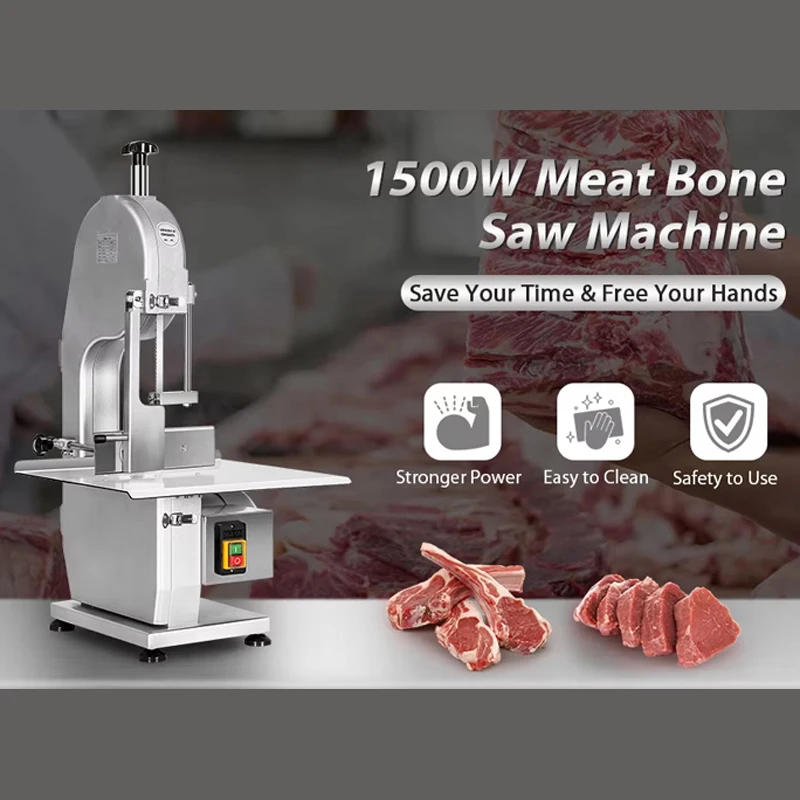 

PBOBP Автоматический резак Коммерческая пила для резки свиных ребер Машина для резки замороженных свиных рысаков и стейков