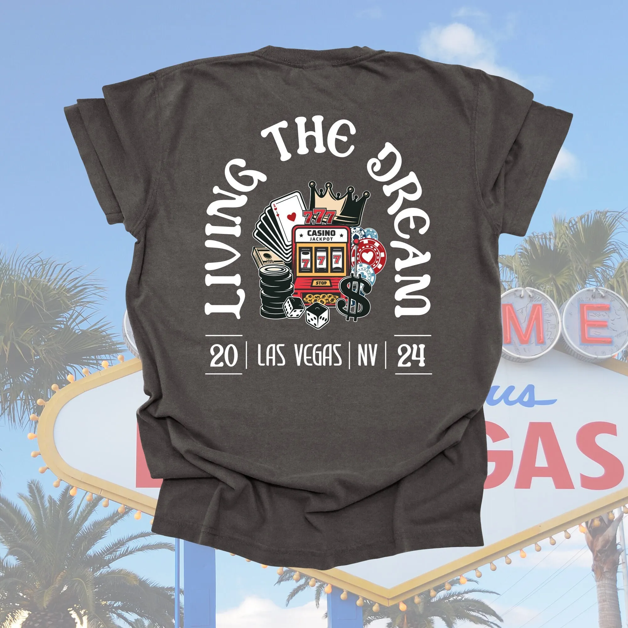 Vegas Birthday Crew T Shirt Las Trip 21 30th 40th 50th Vacation Gambling Sin City Slot Machine Tour