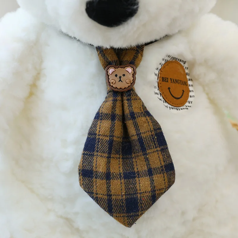 Lindo muñeco de peluche Kawaii, oso de peluche con pajarita, almohada, juguete suave para niños, regalo de cumpleaños y Navidad, adorable oso de dibujos animados