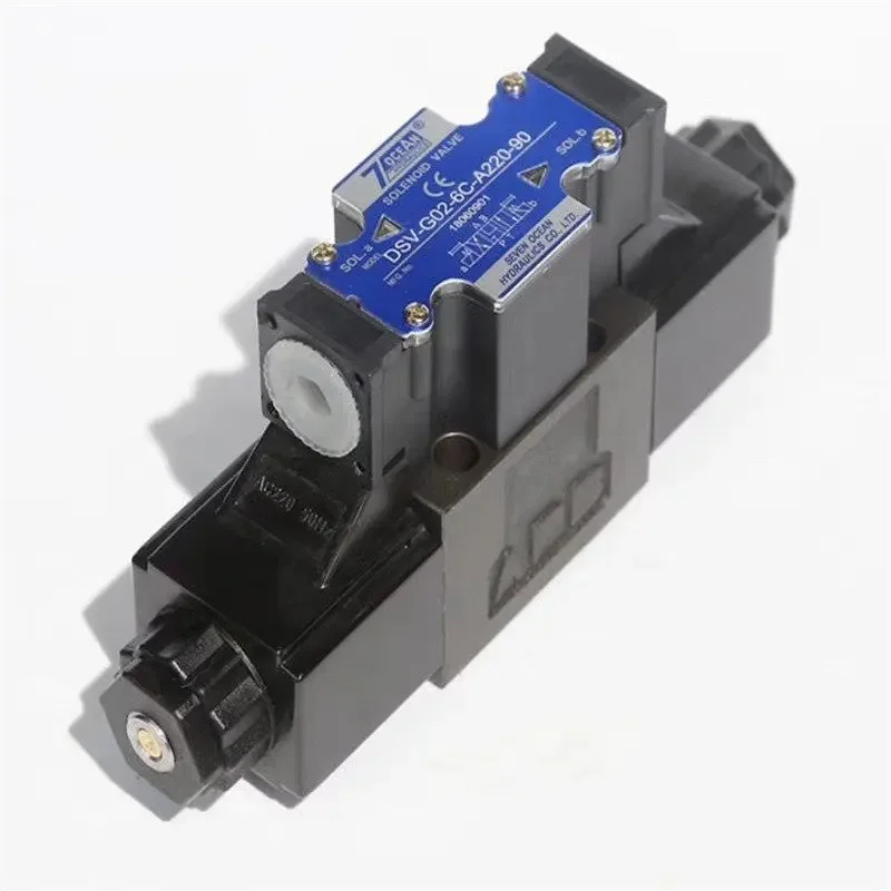 Hydraulic Valve DSV-G02-6C-DC24-20 DSV-G02-6C-A220-20 Solenoid Directional Valve