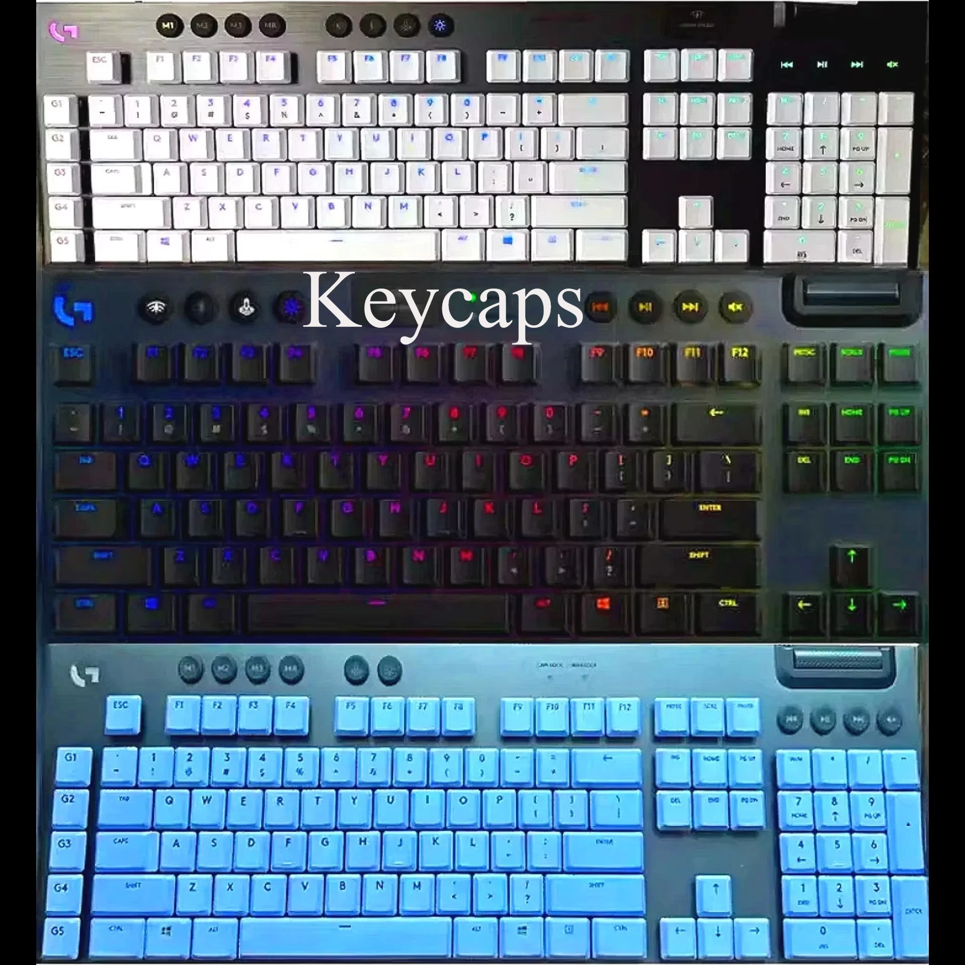 

Backlit Keycaps for Logitech G915/G913 - Full Set Anti-Slip for TKL Mechanical Keyboards G815/G813 Gaming Replacement Set