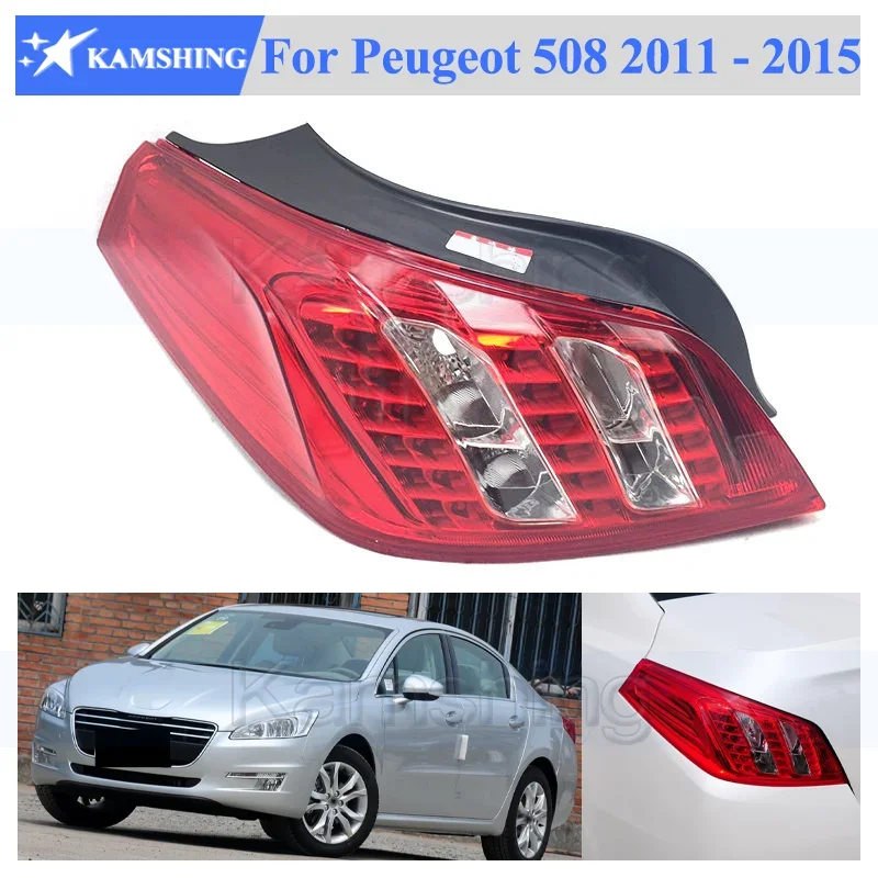 Kamshing For Peugeot 508 2011 2012 2013 2014 2015 Rear Bumper Tail light lamp Taillights taillamps Brake Light