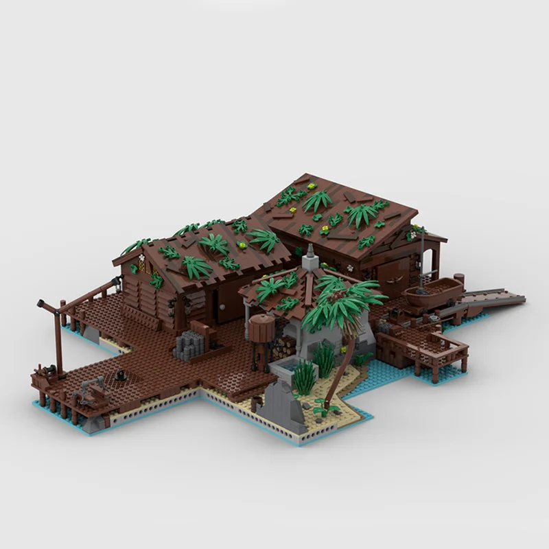 4581 PCS Medieval HarborExtension Smith Storage Wharf etc MOC Customize Modular Building Block Creative DIY Holiday Toy Gifts