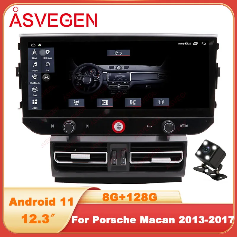 

12.3” Android 11 Car Radio Stereo For Porsche Macan 2013-2017 Multimedia Audio Auto Video Player GPS Navigation Carplay Screen