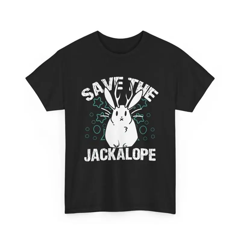 Save The Jackalope Vintage Rabbit Cryptozoology T-Shirt | Cryptid Shirt