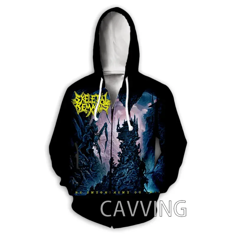 

New Fashion 3D Print Skeletal Remains Band Zipper Hoodies Zip Up Hooded Sweatshirts Harajuku Hoodie Hip Hop Sweatshirts