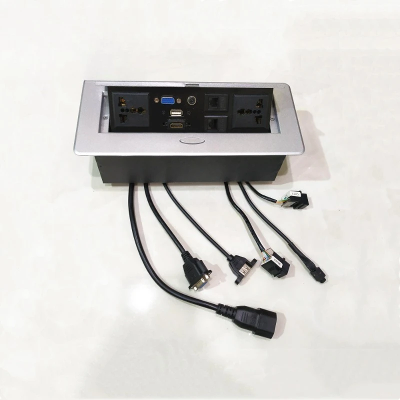 

Hidden multi-function electric pop-up power socket table socket plug
