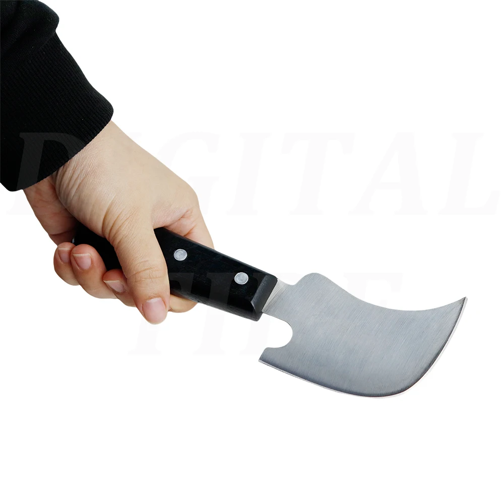 PVC Plastic Floor Trimming Crescent Shovel Floor Tool Solder Stick Shovel Leveling Tool Stainless Steel Glue Knife
