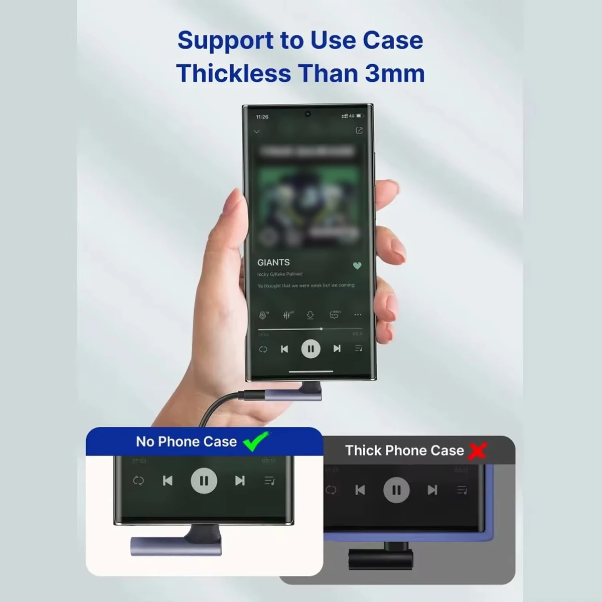 Convertitore jack Aux adattatore audio ad angolo retto da USB-C a 3,5 mm per iPhone 16/15 Samsung S25 S24 S23 Convertitore per cuffie con porta femmina