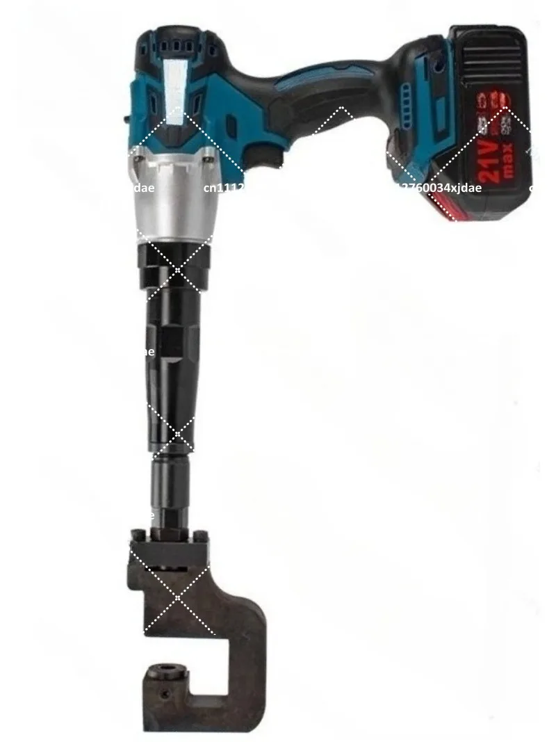 Electric C-Shape Steel Punching Gun Hole Puncher Lithium Battery High Power Photovoltaic Purlin Opener Tool